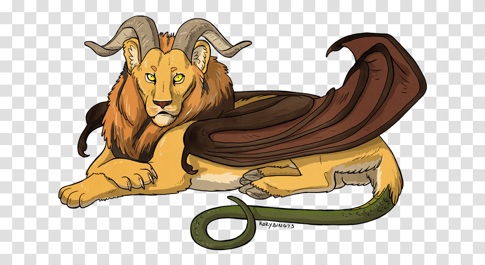 Lion With Goat Horns Download Lion With Goat Horns, Animal, Wildlife, Mammal, Tiger Transparent Png