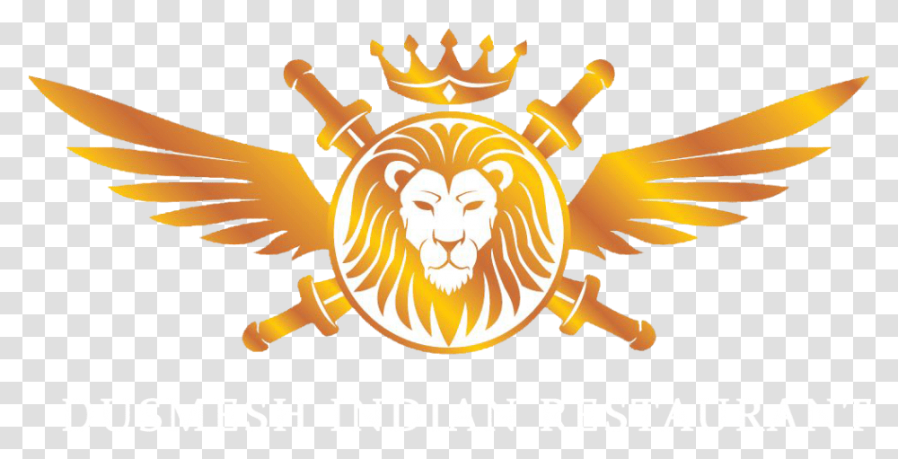 Lion With Sword Logo, Gold Transparent Png