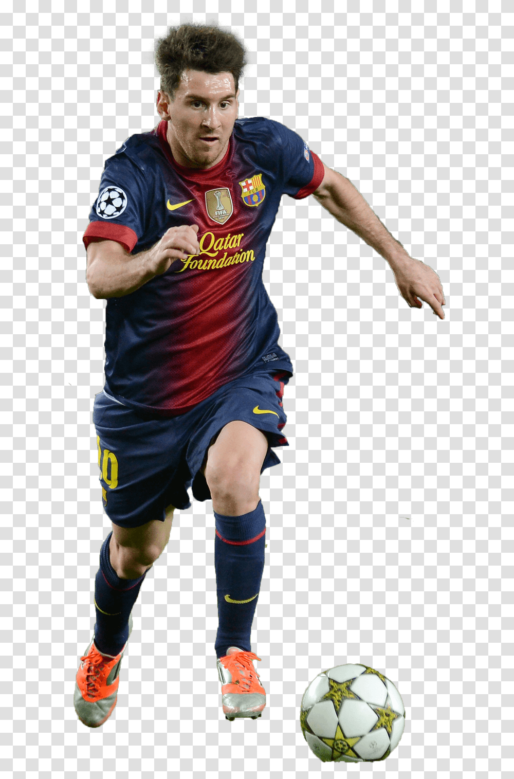 Lionel Messi 2018 Fc Barcelone Clipart Image Lionel Messi, Person, Soccer Ball, Football, Team Sport Transparent Png