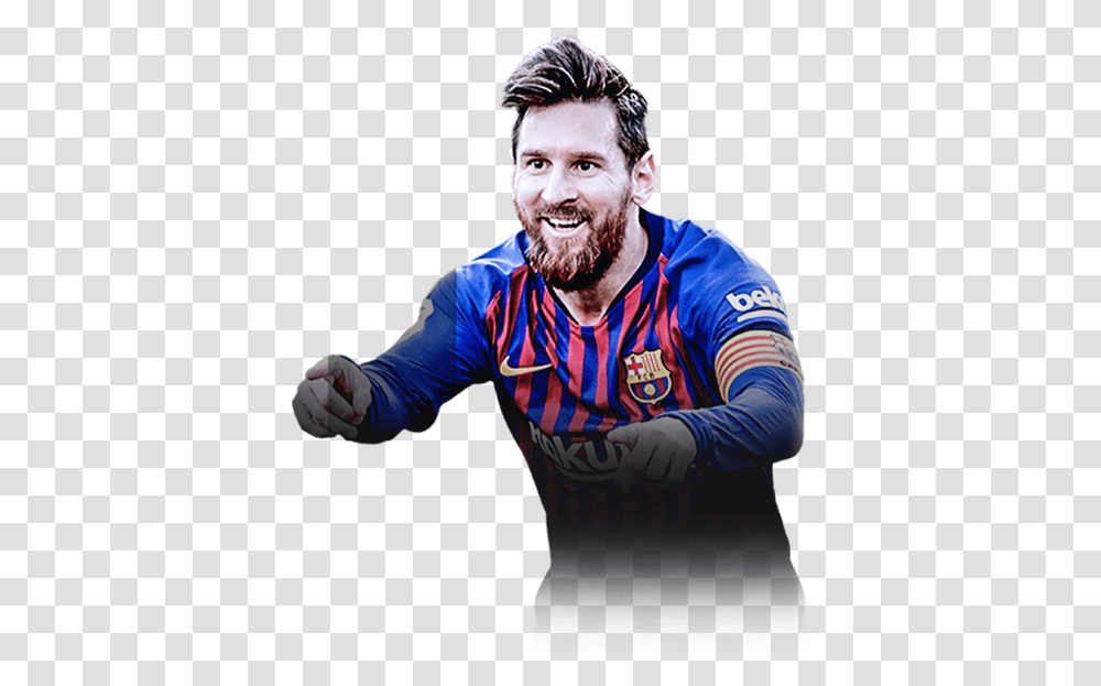 Lionel Messi 97 2nd Inform Gold Fifa 19 Stats & Prices Messi Futwiz, Person, Human, Face, Arm Transparent Png