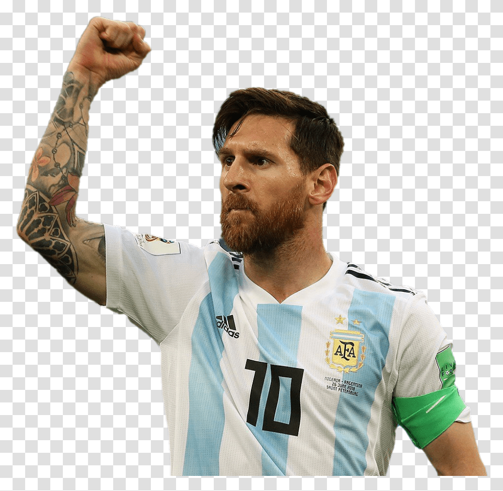 Lionel Messi Clipart Messi Lionel Messi, Sleeve, Shirt, Hand Transparent Png