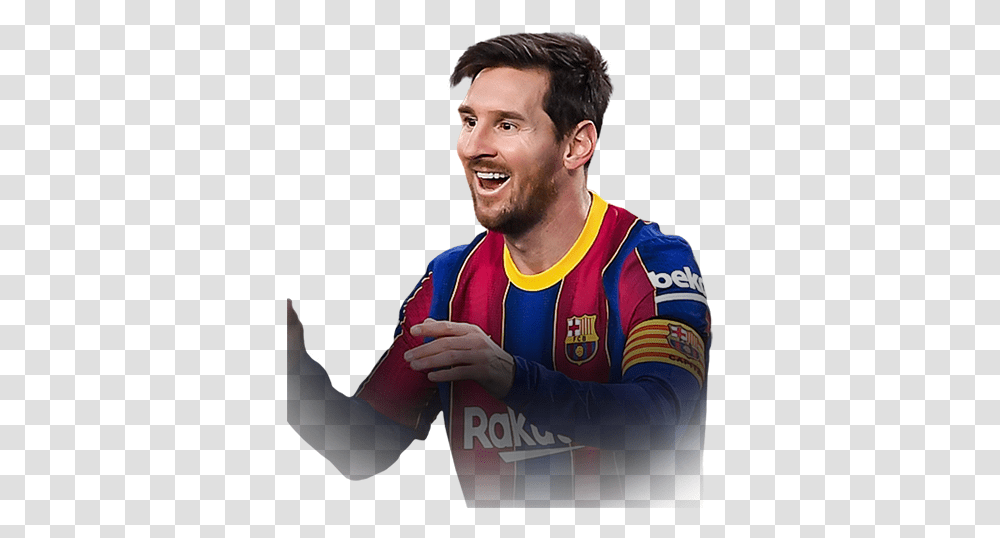 Lionel Messi Fifa 21 Messi Fifa 21 Card, Person, Face, Arm, Clothing Transparent Png