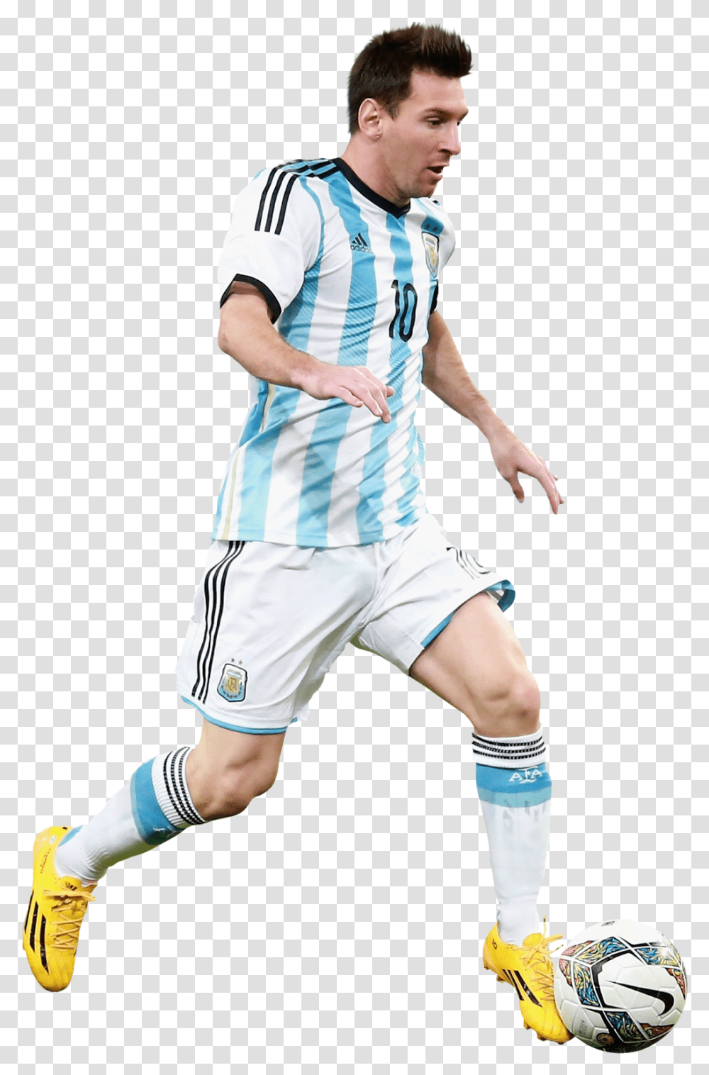 Lionel Messi Football Render 8472 Footyrenders Messi Pateando Una Pelota, Shorts, Clothing, Soccer Ball, Team Sport Transparent Png