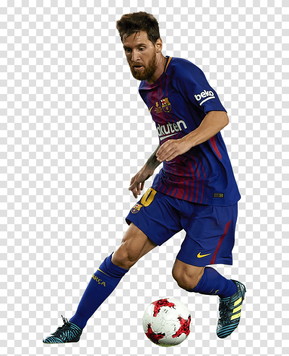 Lionel Messi Football Render Lionel Messi 2018, Person, People, Soccer Ball Transparent Png