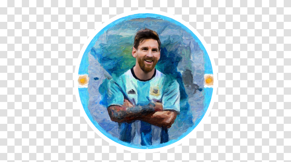 Lionel Messi Hd Wallpaper Messi Images In Circle, Person, Face, Art, Painting Transparent Png