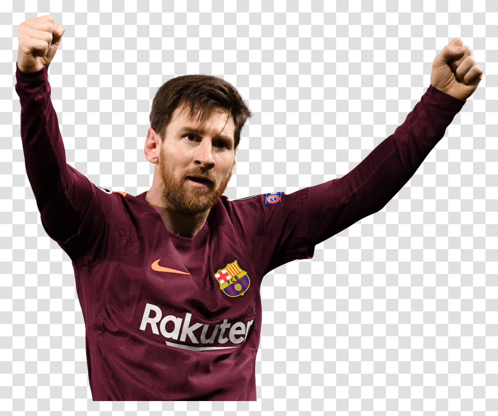 Lionel Messi Nike Rakuten, Person, Sleeve, Face Transparent Png