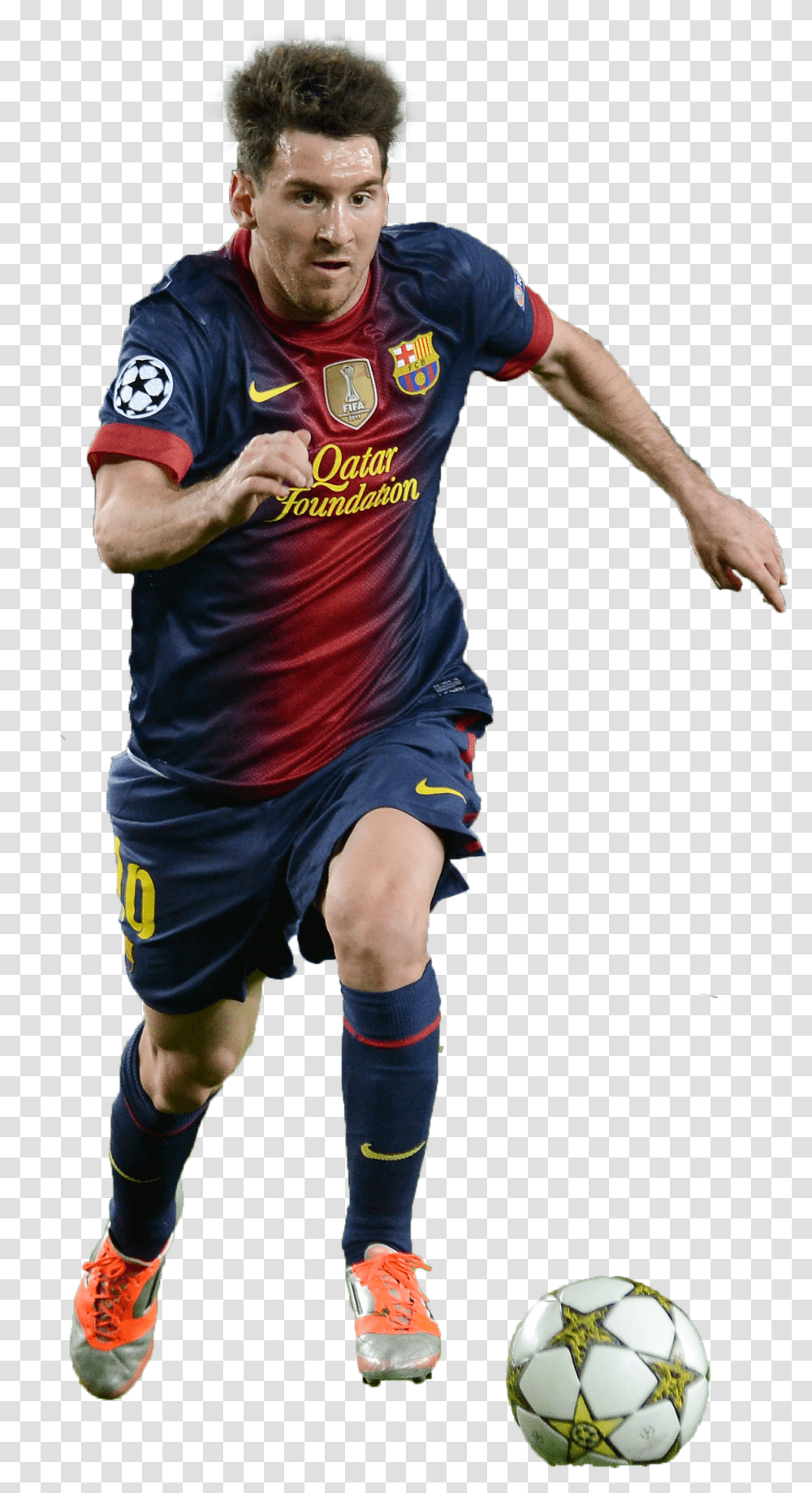 Lionel Messi Picha Za Wachezaji Wa Barca, Sphere, Person, Shorts Transparent Png