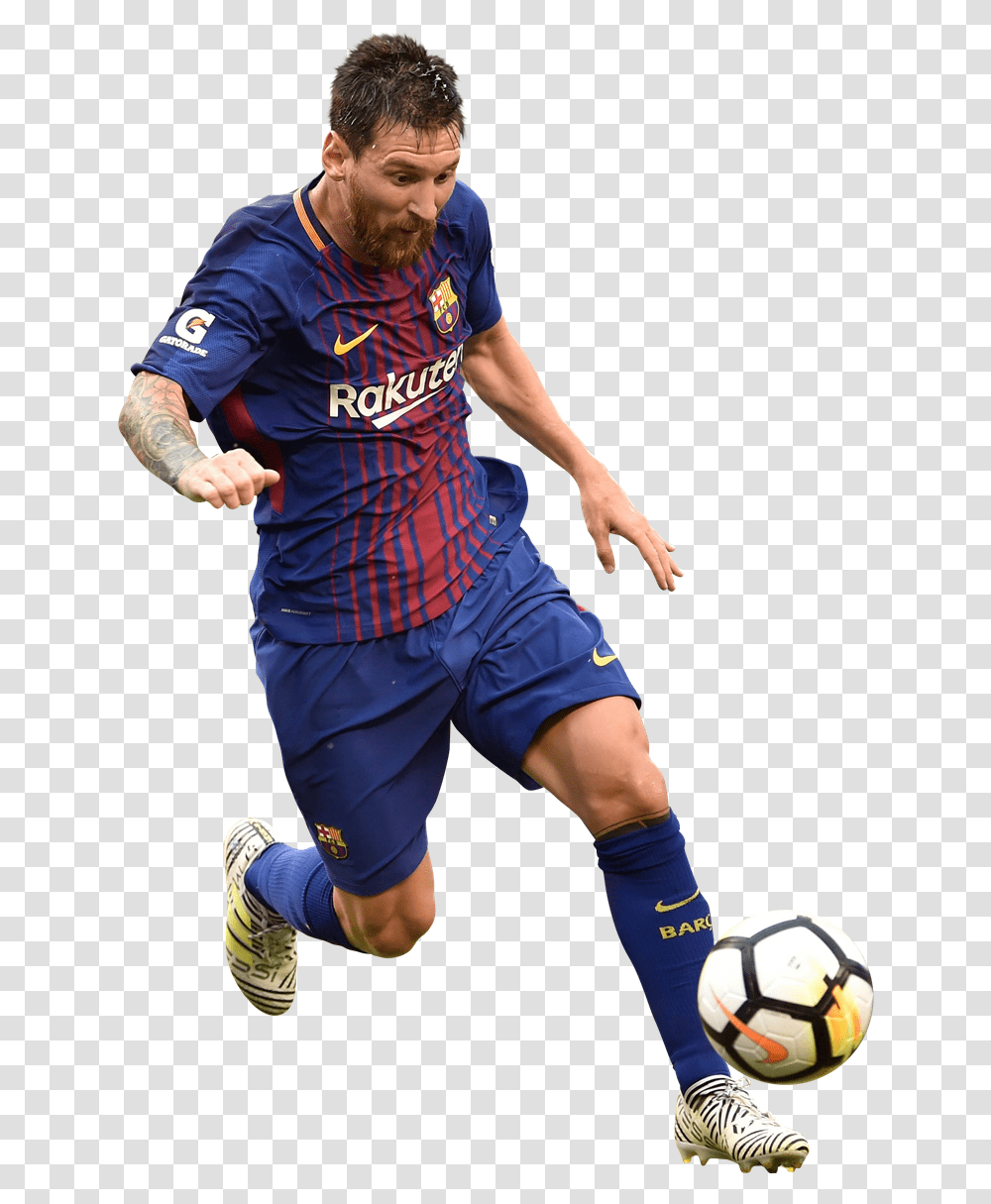 Lionel Messi Running With Ball Barcelone Lionel Messi 2018, Shorts, Clothing, Soccer Ball, Football Transparent Png