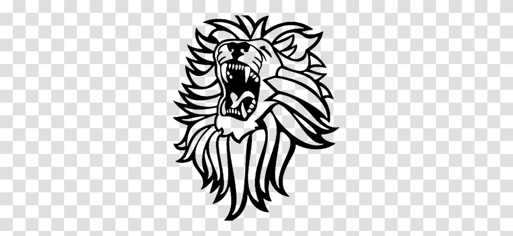 Lioness Roar Hd For Free Download Dlpng, Stencil, Floral Design Transparent Png