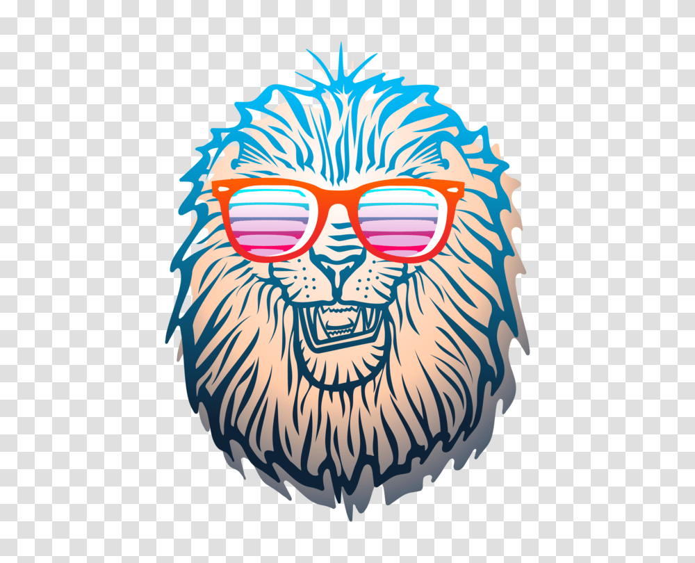 Lionhead Rabbit Leo Tiger Sticker, Animal, Teeth, Yarn, Pattern Transparent Png