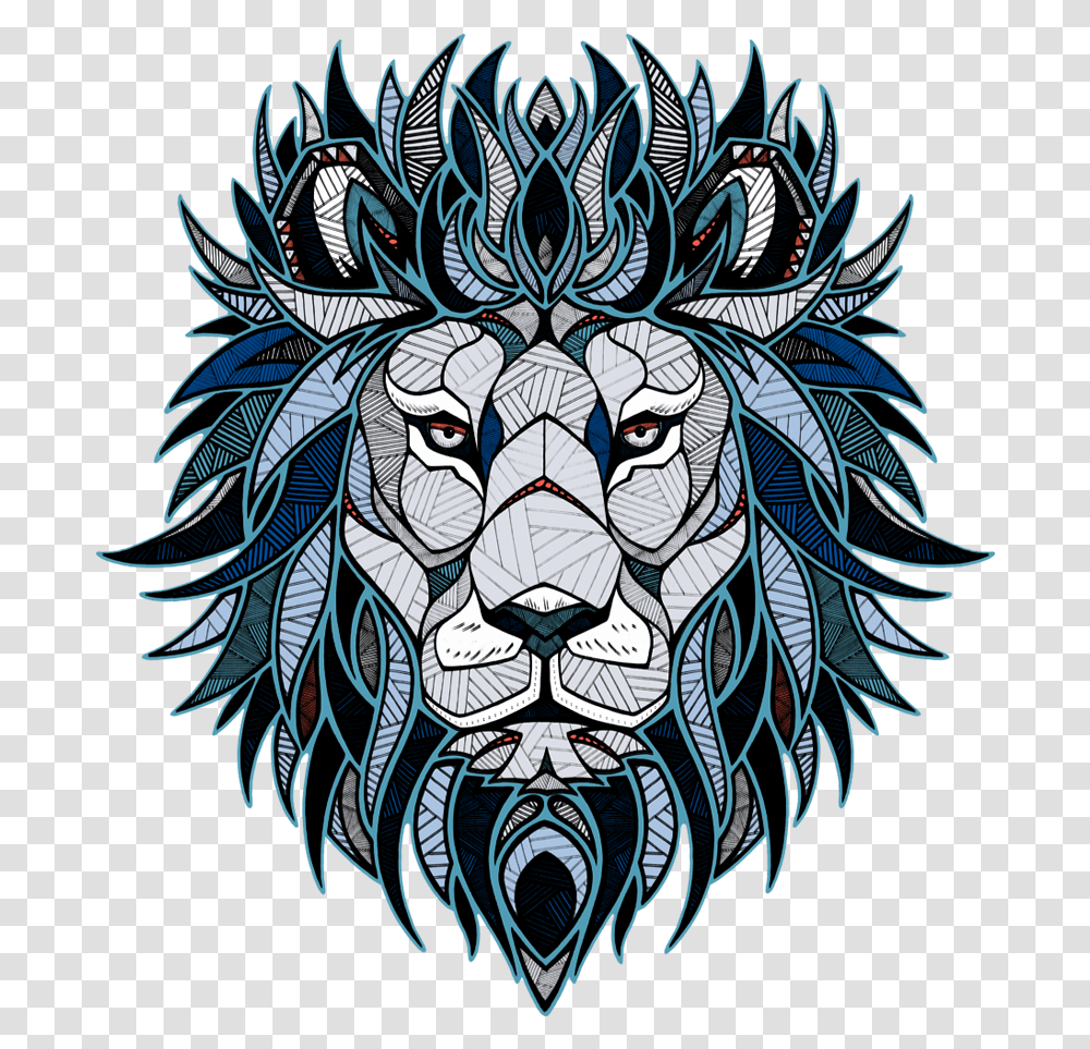 Lionhead Rabbit T Shirt Logo Head Lion, Pattern, Ornament, Fractal Transparent Png