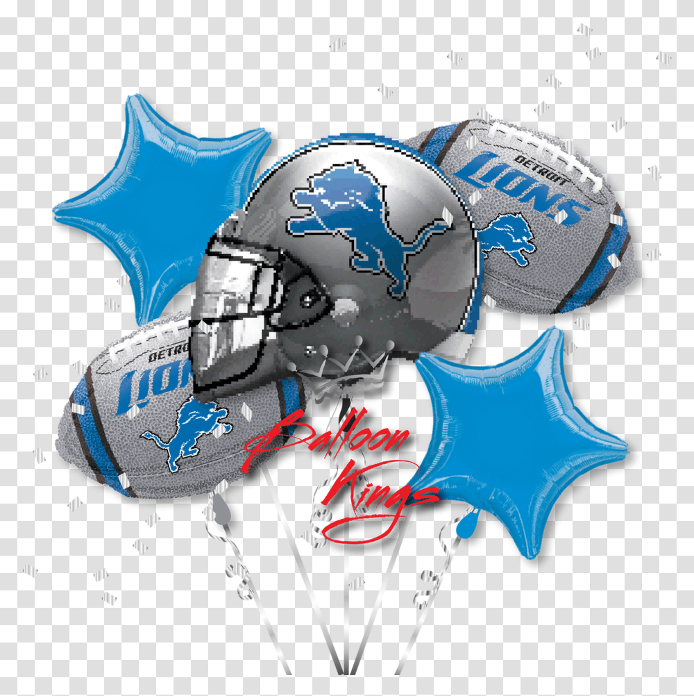 Lions Bouquet Basketball Balloon, Helmet Transparent Png