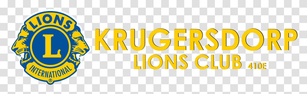 Lions Club Krugersdorp Logo Amber, Word, Alphabet, Number Transparent Png