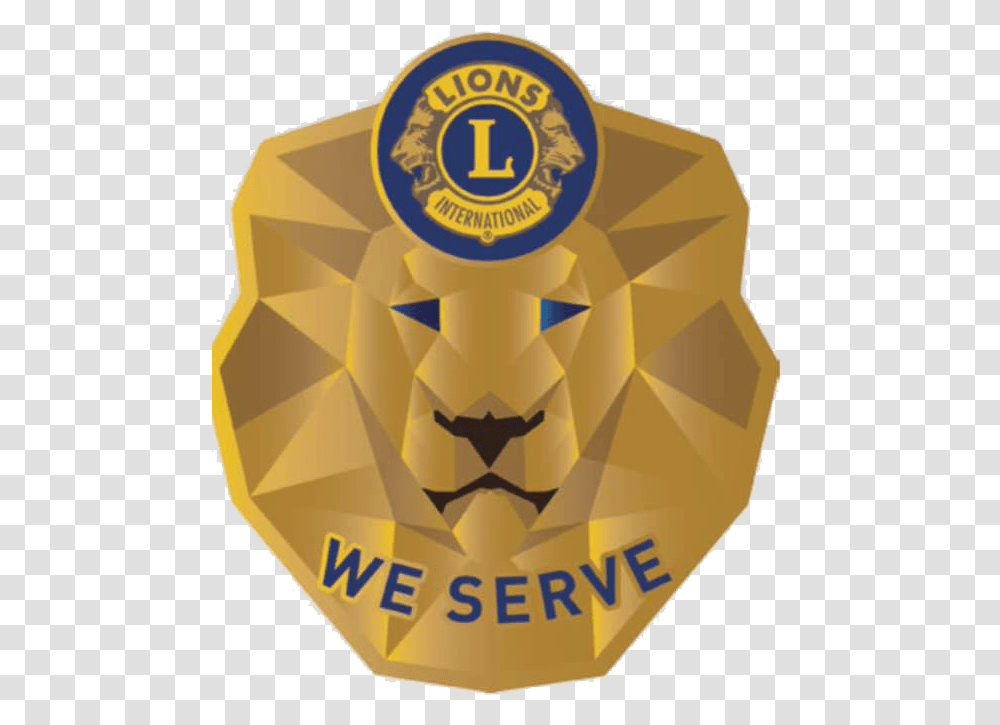 Lions Clubs International Association Lions Club Of Lions Club International, Gold, Logo, Label Transparent Png
