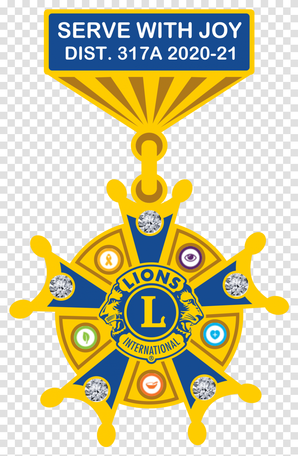 Lions Clubs International Lions Club District 317a, Symbol, Emblem, Logo, Trademark Transparent Png