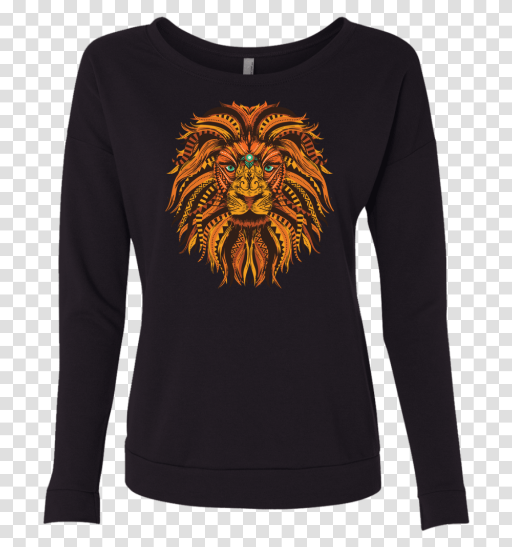 Lions Head T Shirt, Sleeve, Apparel, Long Sleeve Transparent Png