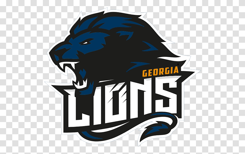 Lions Sports Team Logo Clipart Download Graphic Design, Advertisement, Poster Transparent Png