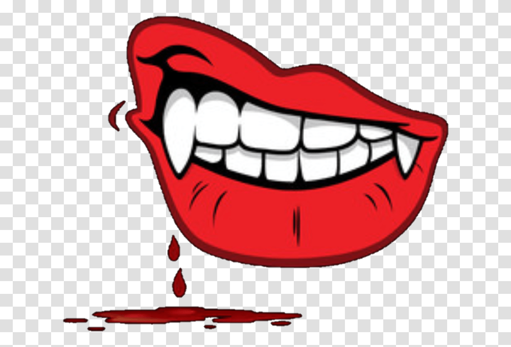 Lip Clipart Vampire Vampire Teeth Background, Mouth Transparent Png