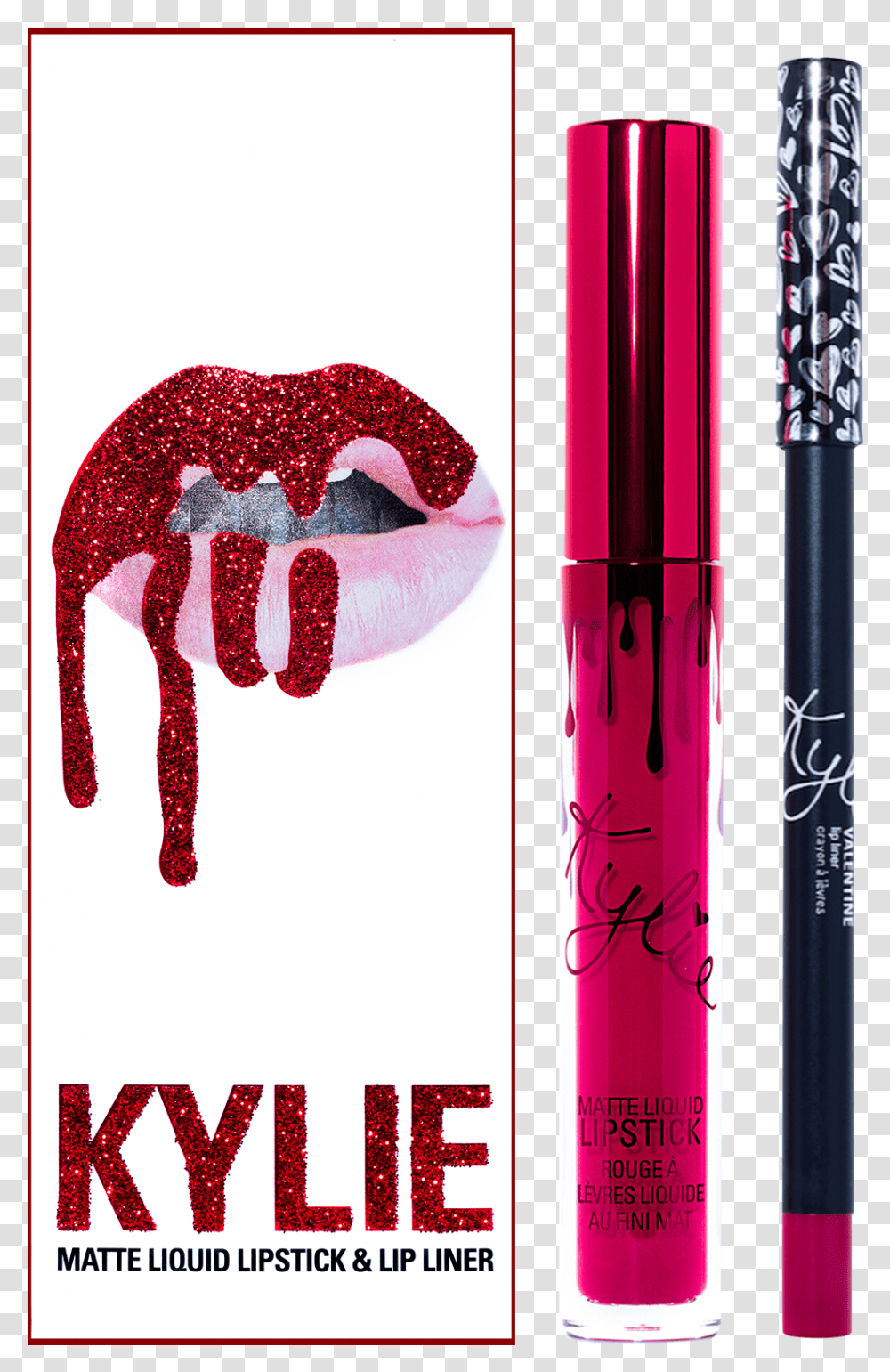 Lip Gloss Kylie Cosmetics Valentine Lip Kit, Lipstick Transparent Png