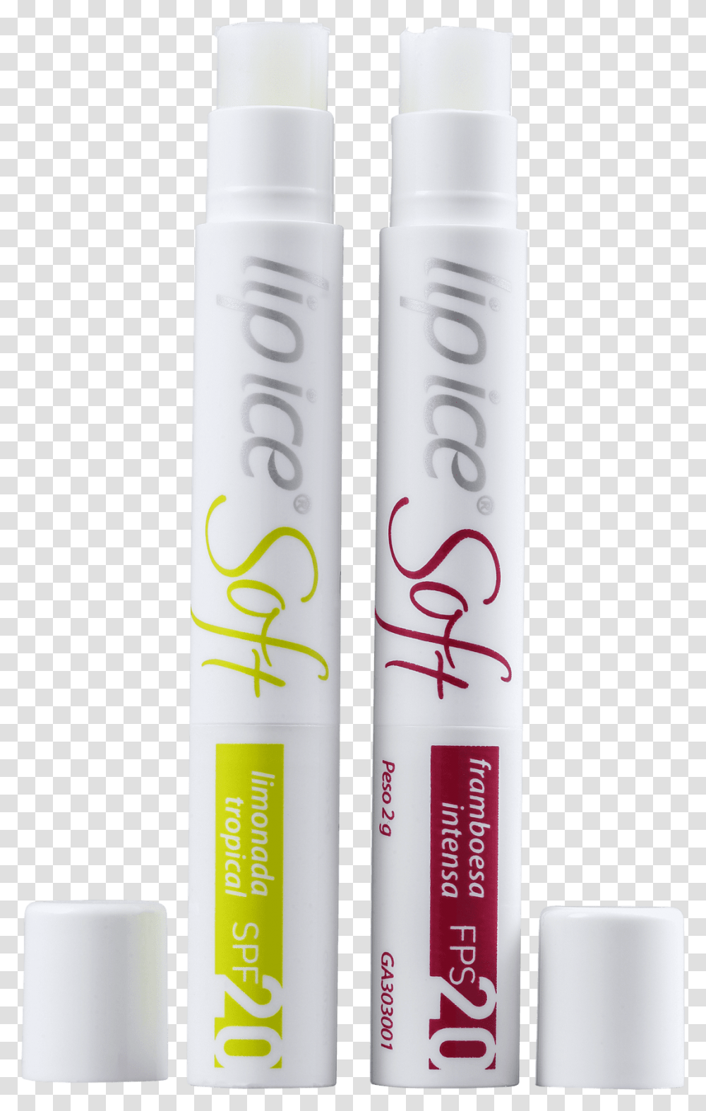 Lip Ice Pack Soft Limonada E Framboesa Fps Cosmetics, Cylinder, Bottle, Toothpaste Transparent Png
