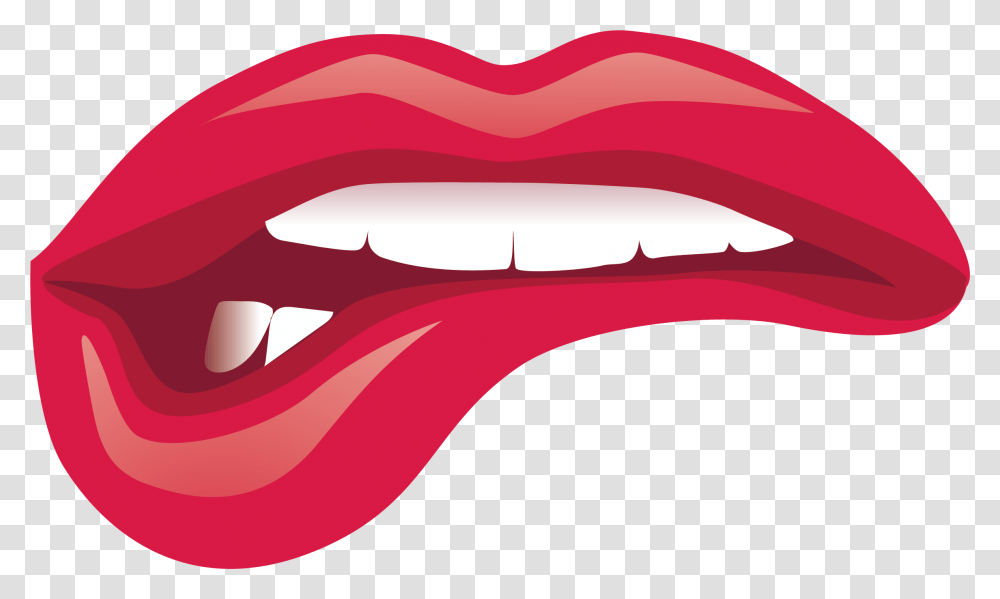Lip Kiss Cartoon Kiss Lips, Mouth, Teeth, Lipstick, Cosmetics Transparent Png