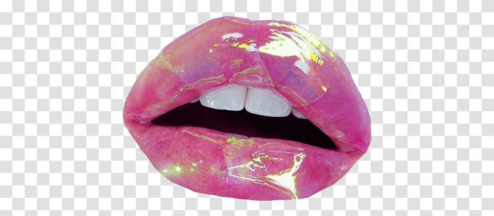 Lip Lippng Pngaesthetic Aesthetic Lipaesthetic Free Holographic Aesthetic Lips, Mouth, Tongue, Teeth, Cosmetics Transparent Png