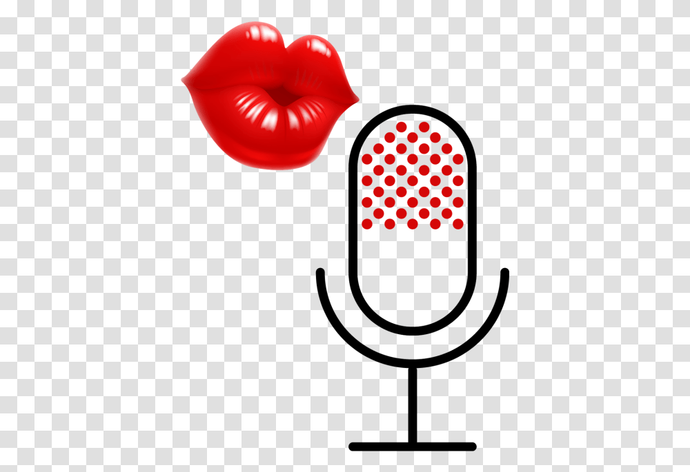 Lip Mic Lips Singing And Vector Lips Microphone Microphone, Sport, Sports, Heart, Boxing Transparent Png