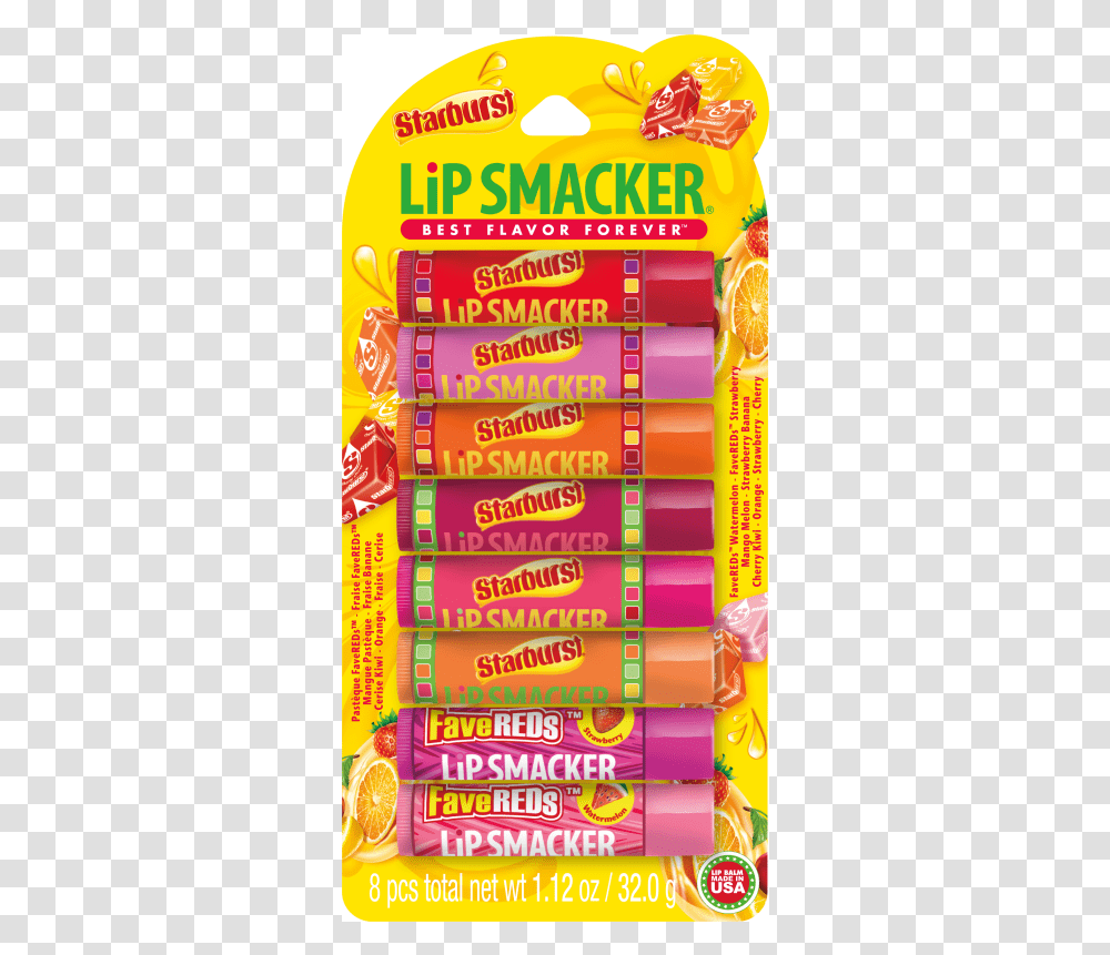 Lip Smacker Starburst Cherry, Gum, Food, Sweets, Confectionery Transparent Png