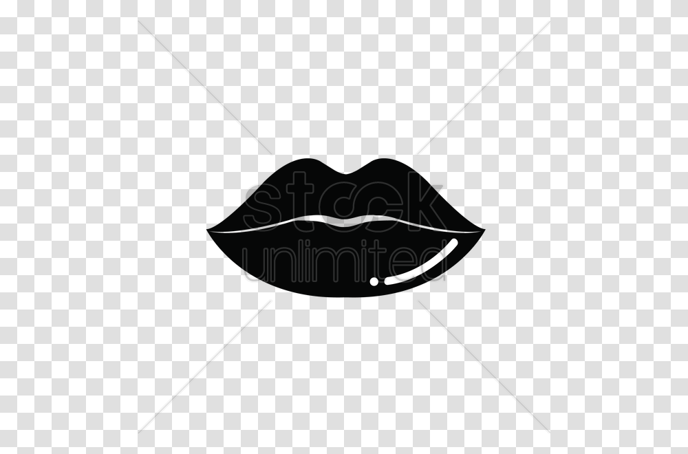 Lipillustrationblack And Black Lips Image, Silhouette, Bow, Sport, Animal Transparent Png
