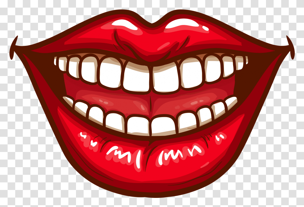 Lipmouthfacial Artlogofictional Clipart Smile Mouth, Teeth Transparent Png