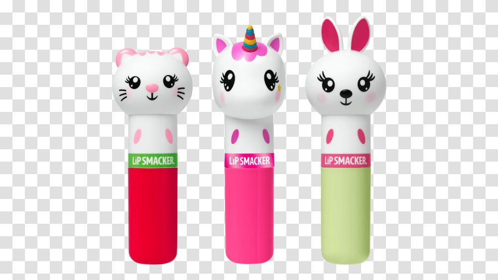 Lippy Pal Lip Balm Trio Lip Smacker Lippy Pal Unicorn, PEZ Dispenser, Toy, Alphabet Transparent Png