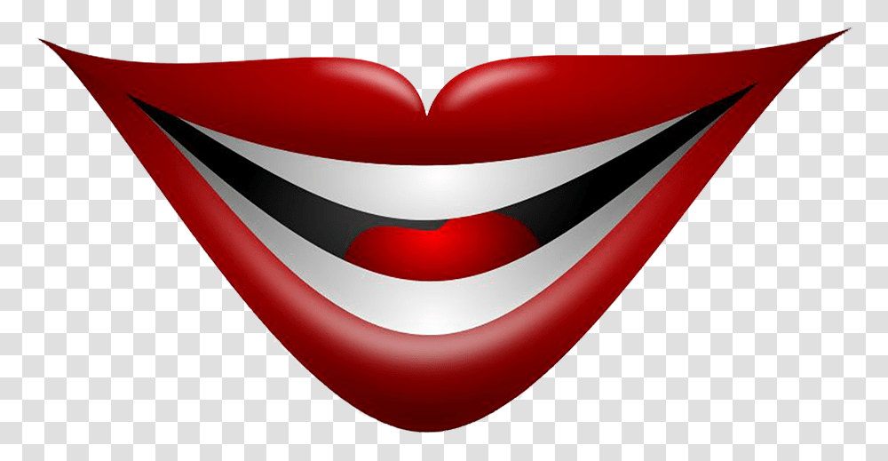 Lips Clip Art Joker Mouth, Canoe, Rowboat, Vehicle, Transportation Transparent Png