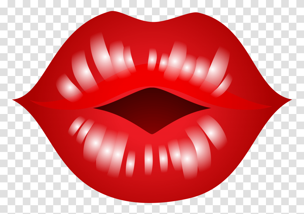 Lips Clipart Kiss, Mouth, Teeth, Lipstick, Cosmetics Transparent Png