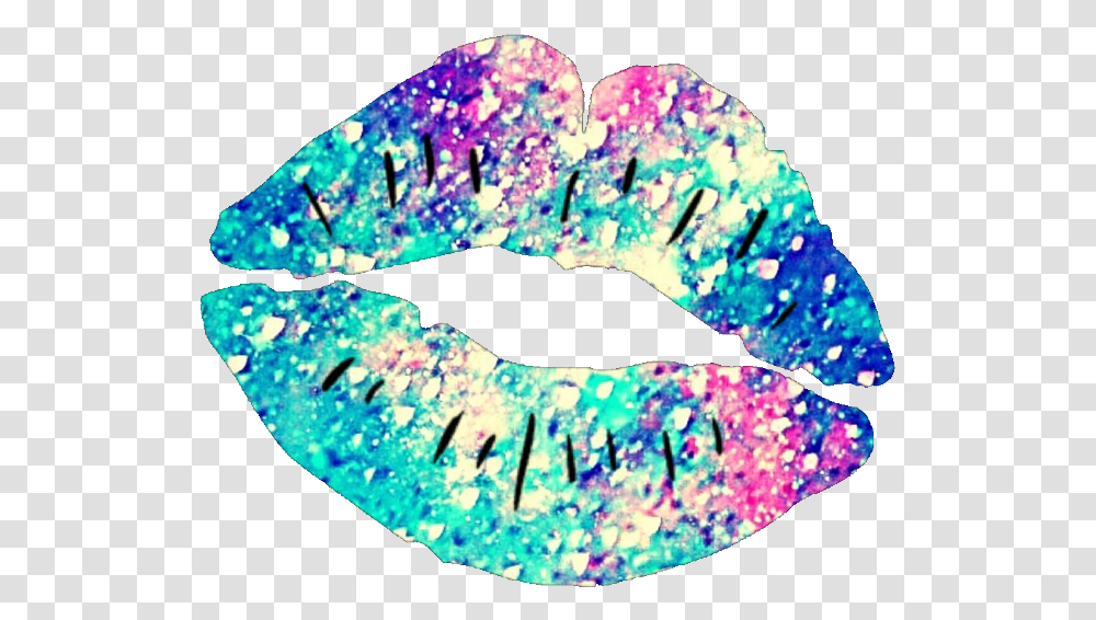 Lips Clipart Sparkling Glitter Colorful Clipart Kisses, Teeth, Mouth, Purple, Light Transparent Png