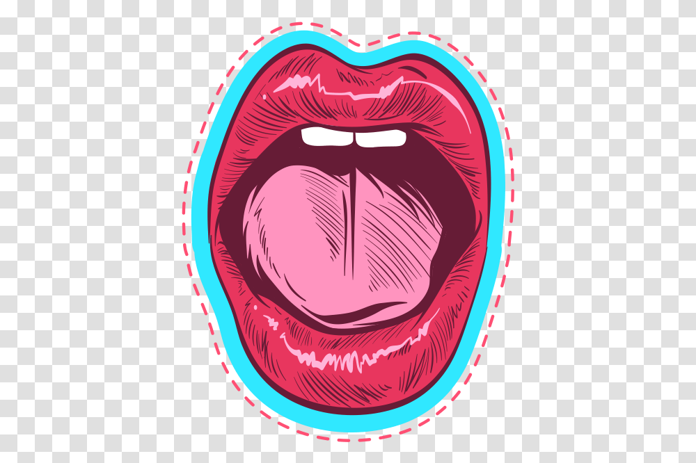 Lips Decal 46 Circle, Mouth, Tongue, Poster, Advertisement Transparent Png