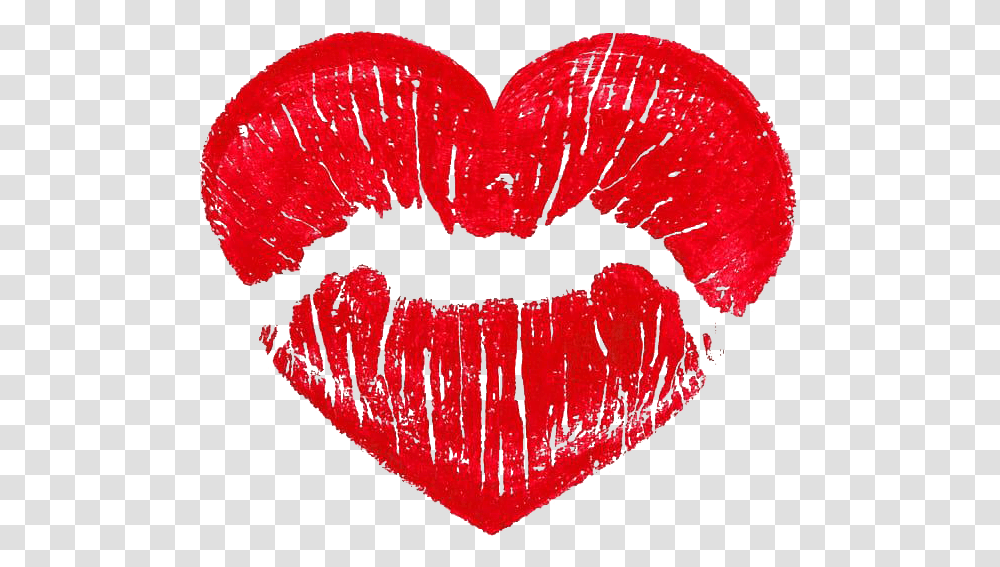 Lips Emoji Kiss Heart, Fungus, Mouth, Food, Plant Transparent Png