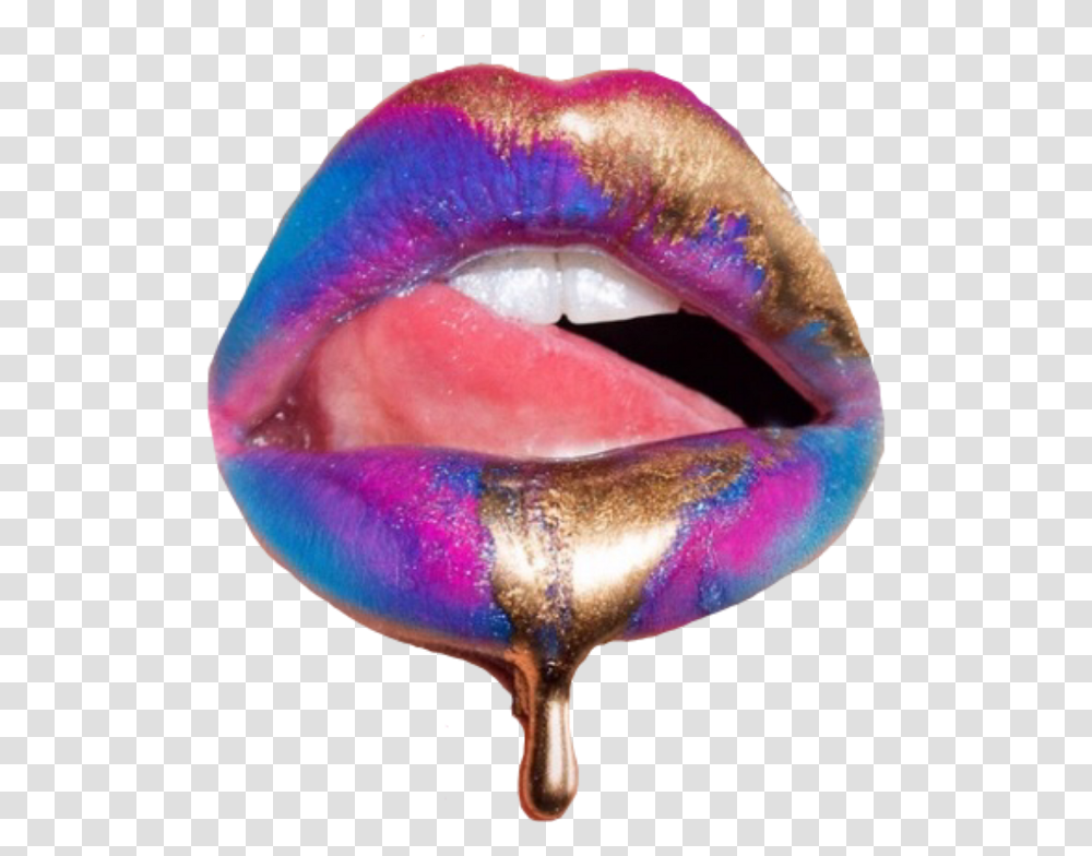 Lips Liplicking Colorful Sticker Jason Derulo Feat Nicki Minaj Amp Ty Dolla Sign Swalla, Mouth, Teeth, Tongue Transparent Png