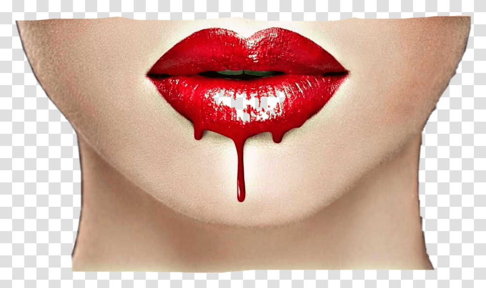 Lips Lips Dripping Blood, Mouth, Person, Human, Lipstick Transparent Png