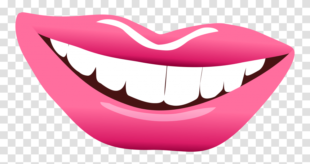 Lips Pink Clipart Image, Teeth, Mouth Transparent Png