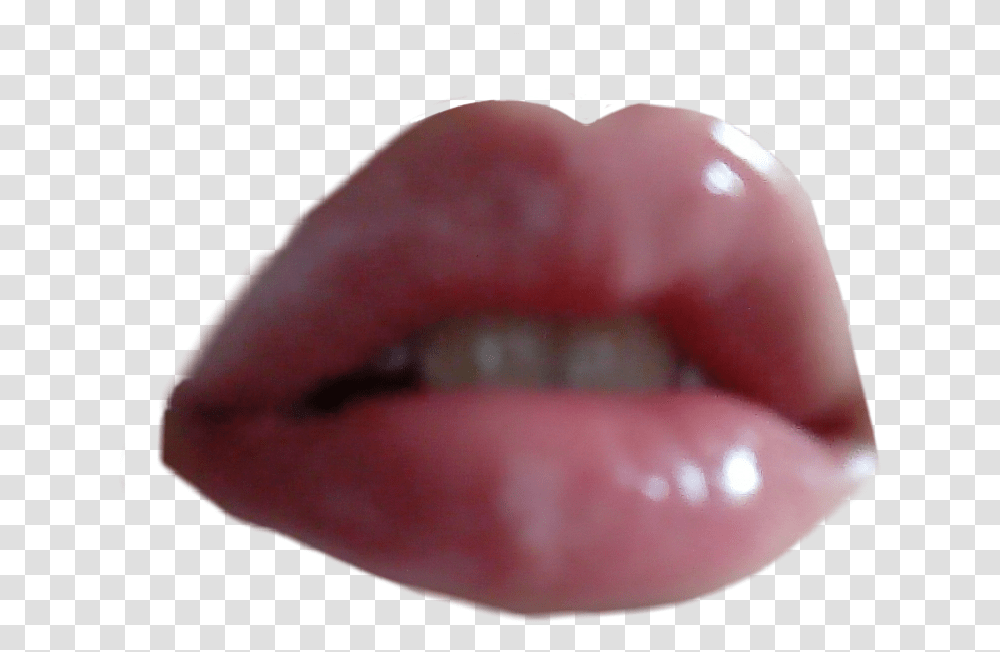 Lips Pink Pinkaesthetic Lipgloss Pinki Tongue, Mouth, Teeth, Person, Human Transparent Png