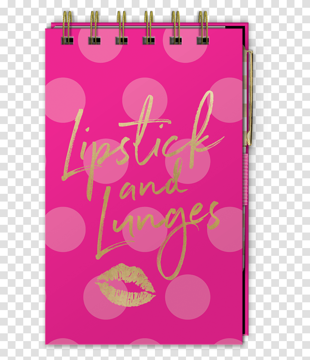 Lipstick Amp Lunges Spiral Notepad With Pen Poster, Electronics, Phone, Advertisement Transparent Png
