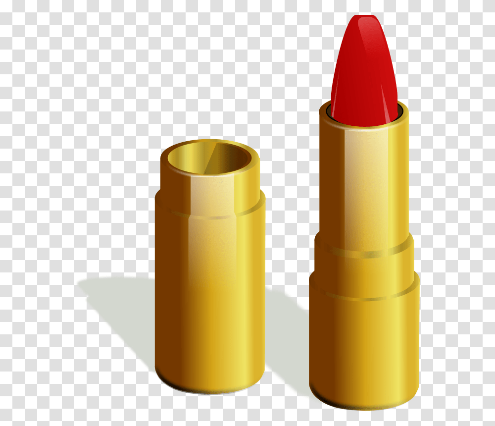 Lipstick Gold, Cosmetics, Cylinder Transparent Png