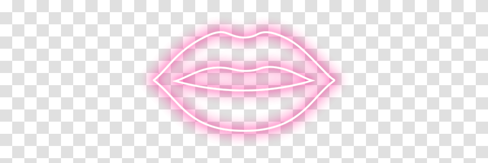 Lipstick, Light, Neon, Heart Transparent Png