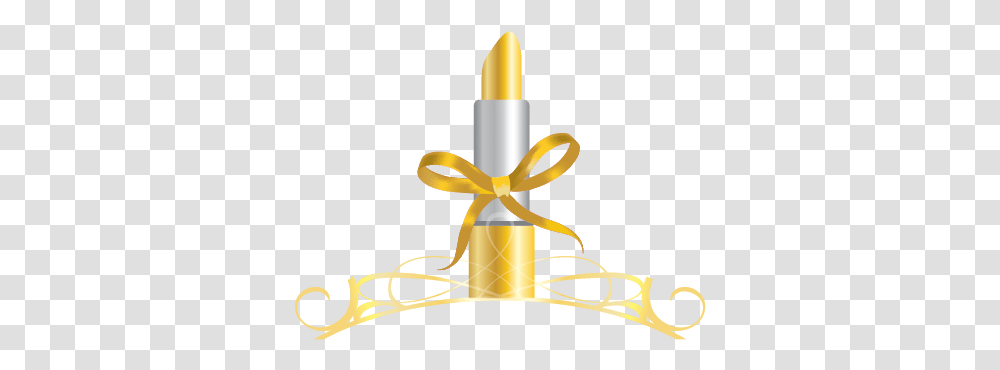 Lipstick Logo Design Makeup Logos Gold Makeup Artist Logo, Cosmetics, Candle Transparent Png