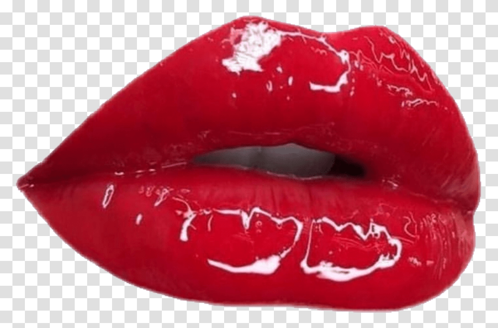 Lipstick, Mouth, Ketchup, Food, Tongue Transparent Png