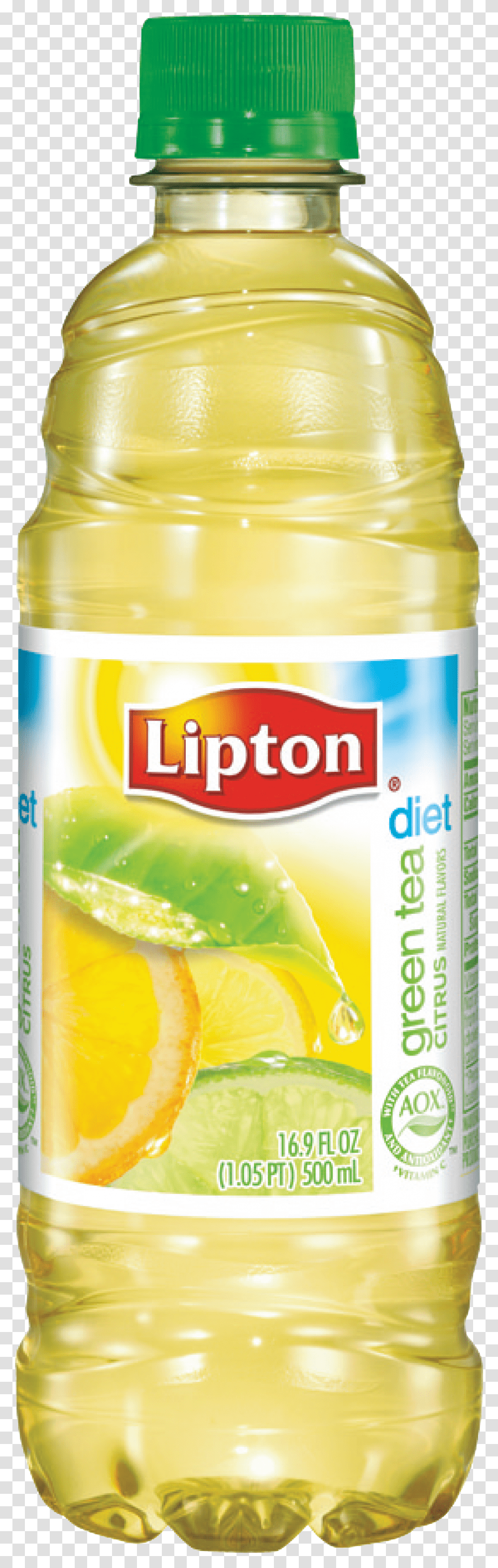 Lipton Green Tea Citrus Bottle, Plant, Beer, Alcohol, Beverage Transparent Png