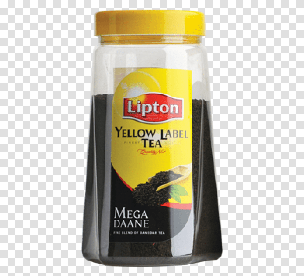 Lipton Yellow Label Black Jar 475gm Lipton Yellow Label Black Tea, Beverage, Plant, Food, Tin Transparent Png