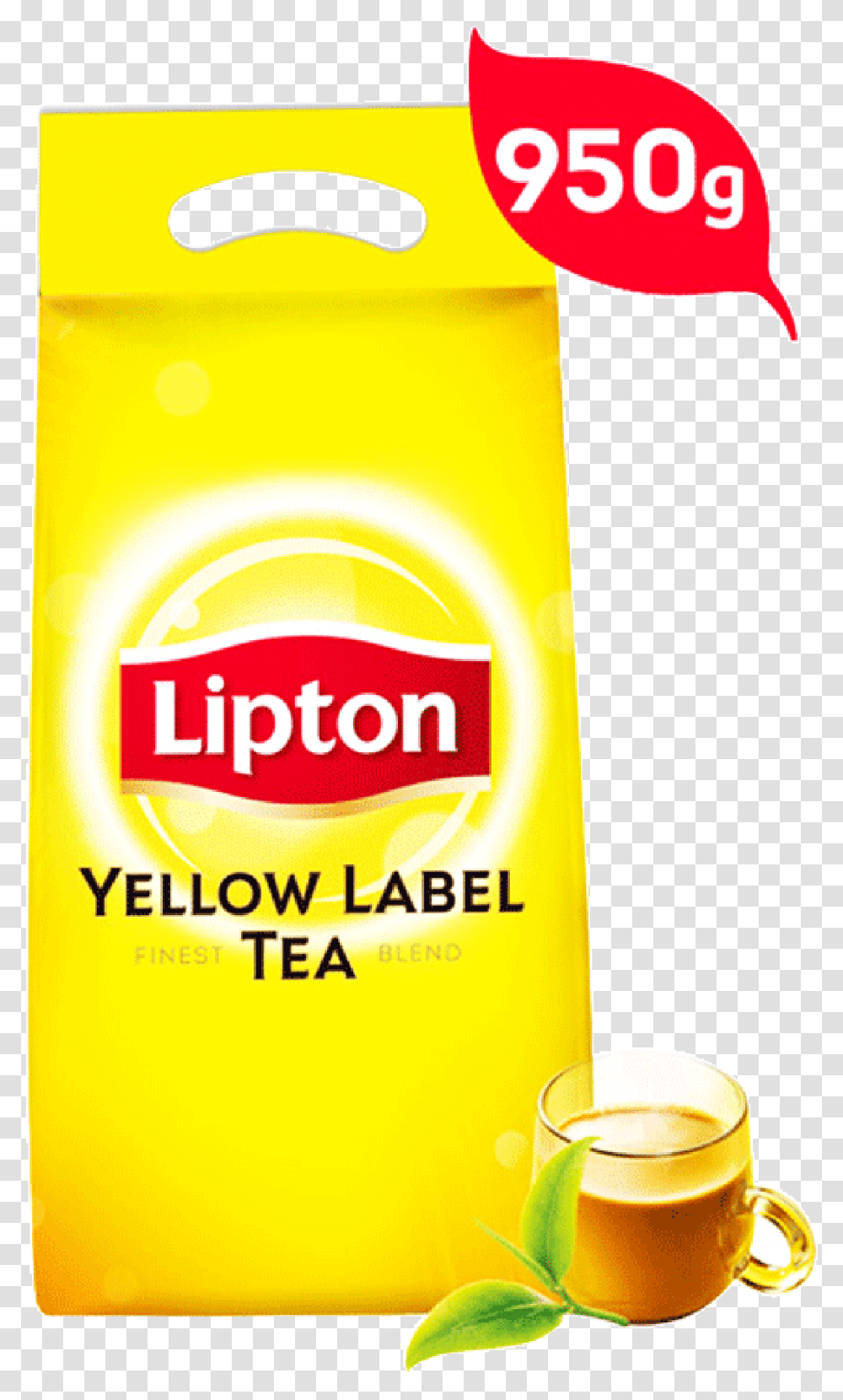 Lipton Yellow Label Tea Pouch 950 Gm Lipton Tea 950gm, Bottle, Plant, Mustard, Food Transparent Png