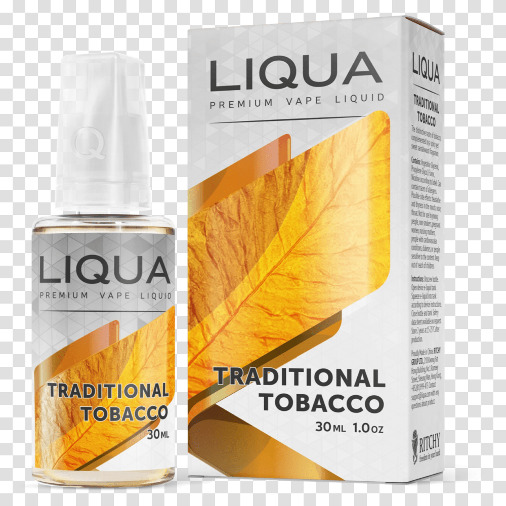 Liqua Tobacco E Liquid, Bottle, Cosmetics, Label Transparent Png