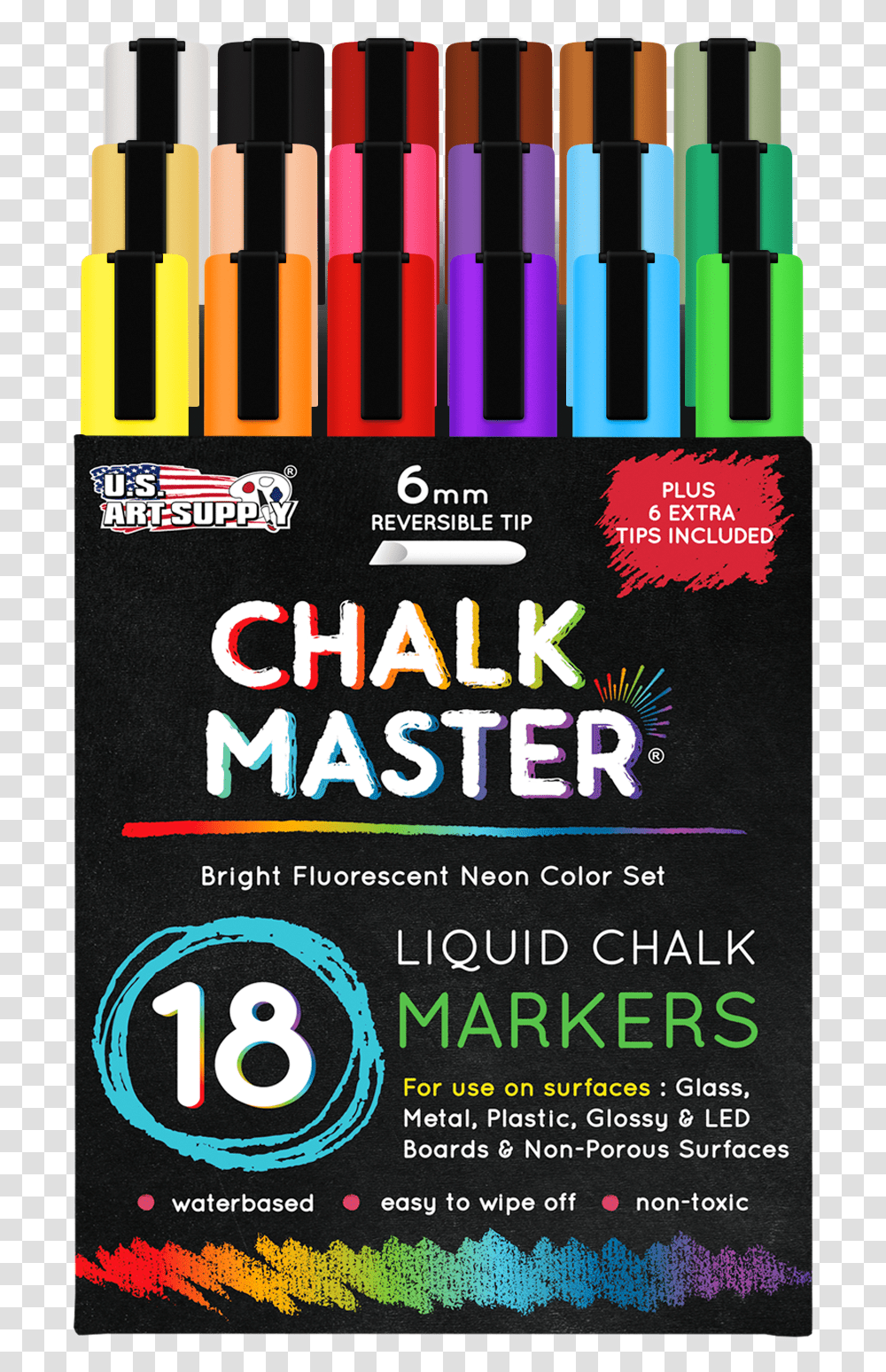 Liquid Chalk Pens Neon, Poster, Advertisement, Flyer, Paper Transparent Png